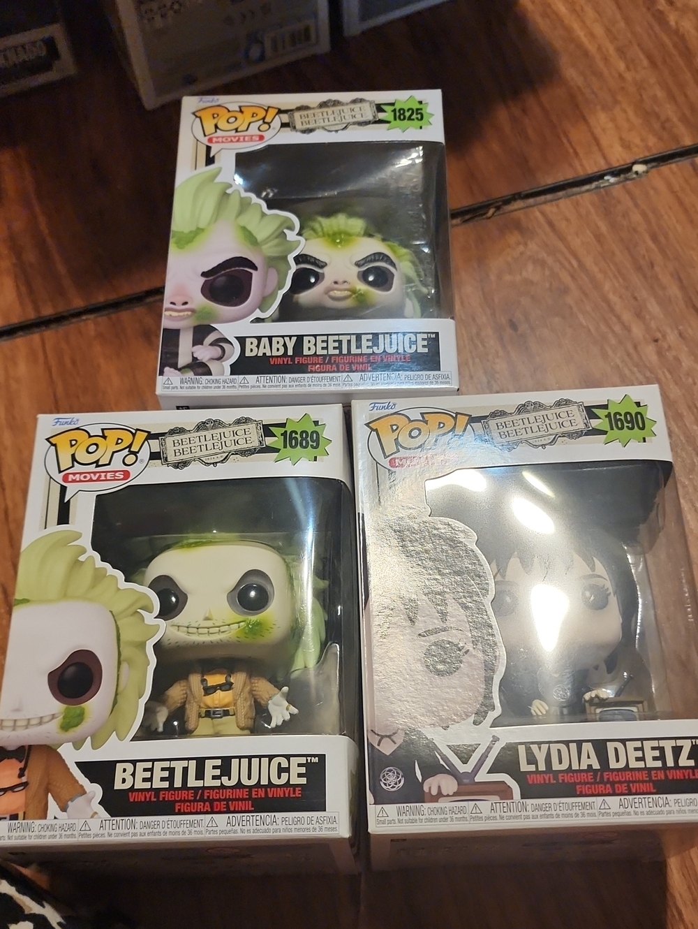 Funko Pop! Beetlejuice & Lydia Deetz Vinyl Figures - Green Accents